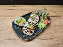 Futomaki:  Łosoś teriyaki grill 