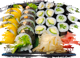 Zestaw sushi dla 3 osób lub więcej: WEGE 3 - 28 szt.  