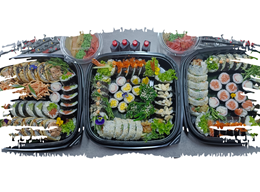 Zestaw sushi dla 3 osób lub więcej: Imprezowy Mix - 100 szt.   