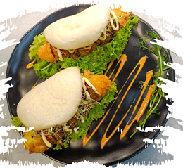 Sandwicz Gua Bao: Chrupiąca krewetka 