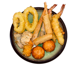 Mix chrupiących przekąsek z owocami morza 14 szt. 